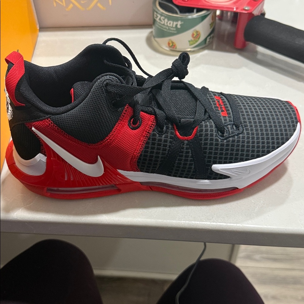 Nike LeBron Witness VII Black and Red Sneakers